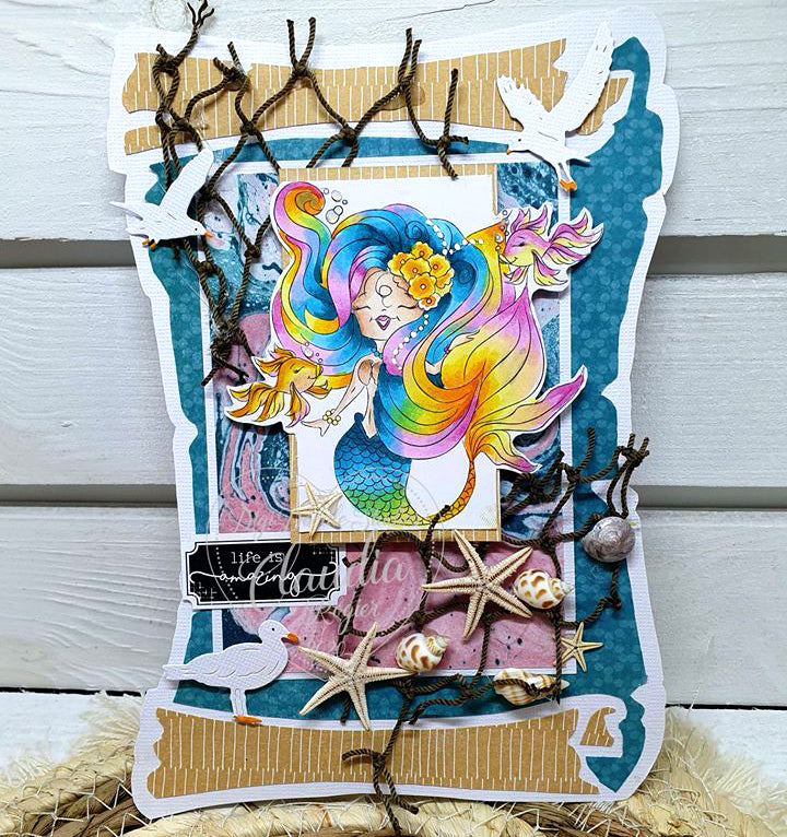 Sequana Mermaid Digi Stamp