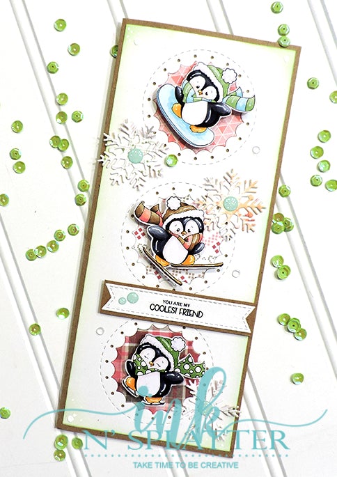 Sporty Winter Penguins Die Set