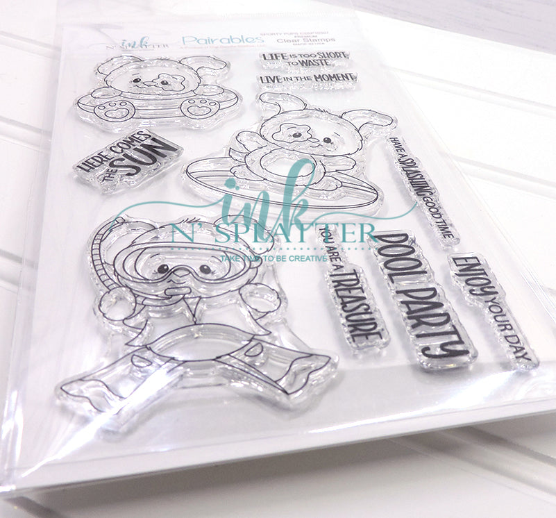Sporty Summer Pups Stamp Set