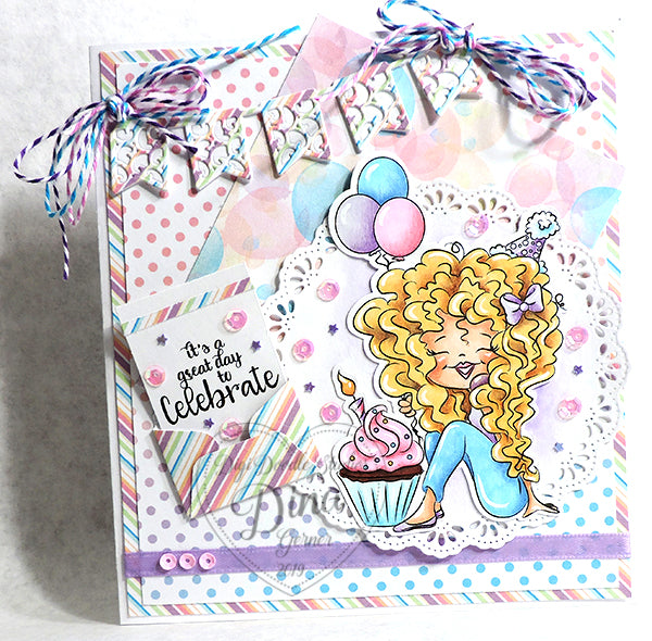 Suzette's Cupcake Party Digi Stamp