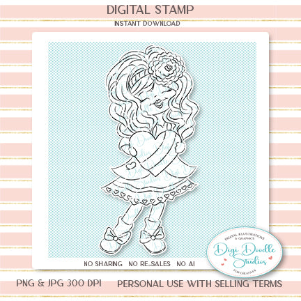 Sweet Carlina Digi Stamp
