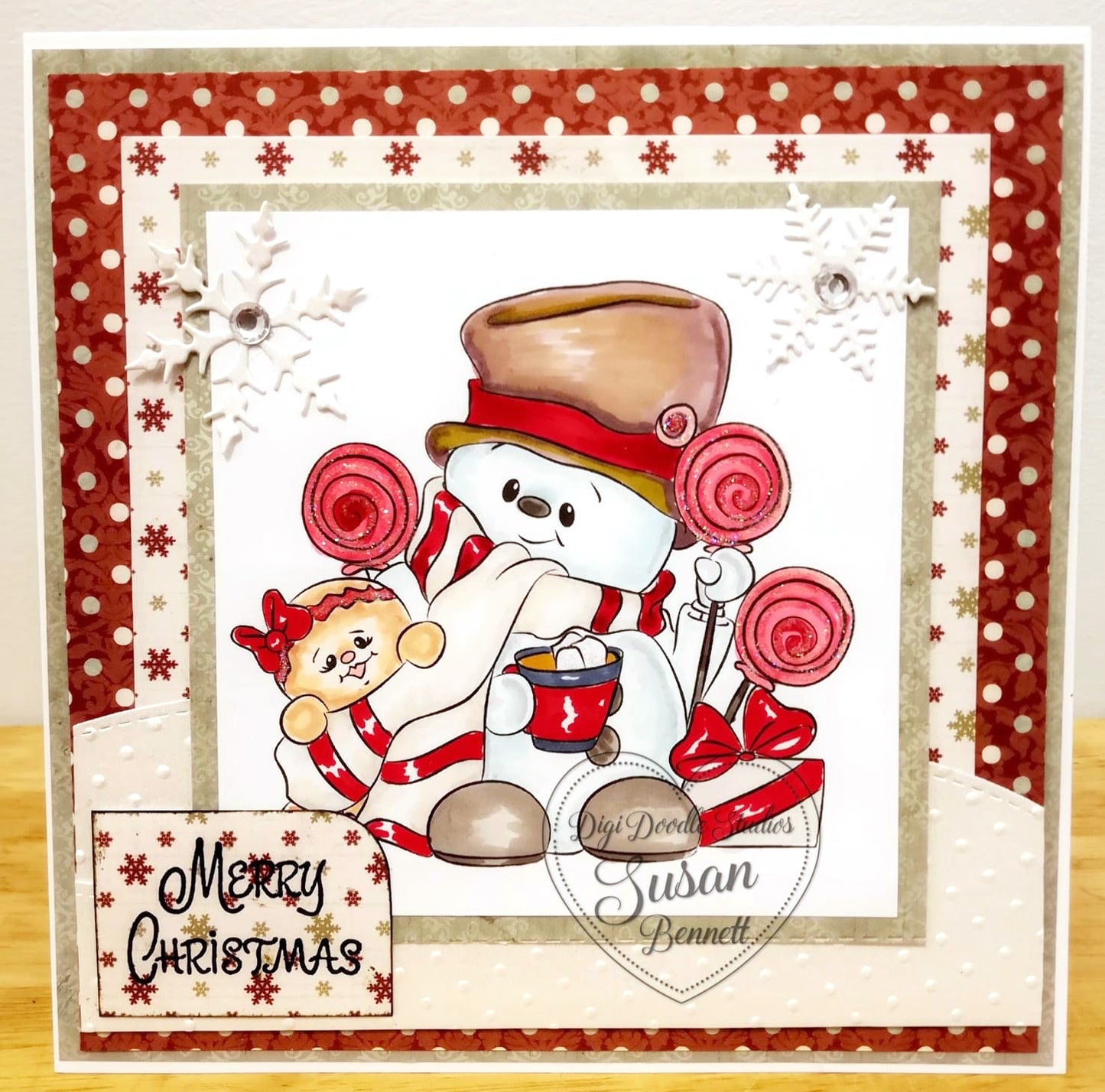 Sweet Freddie Frost Snowman Digi Stamp