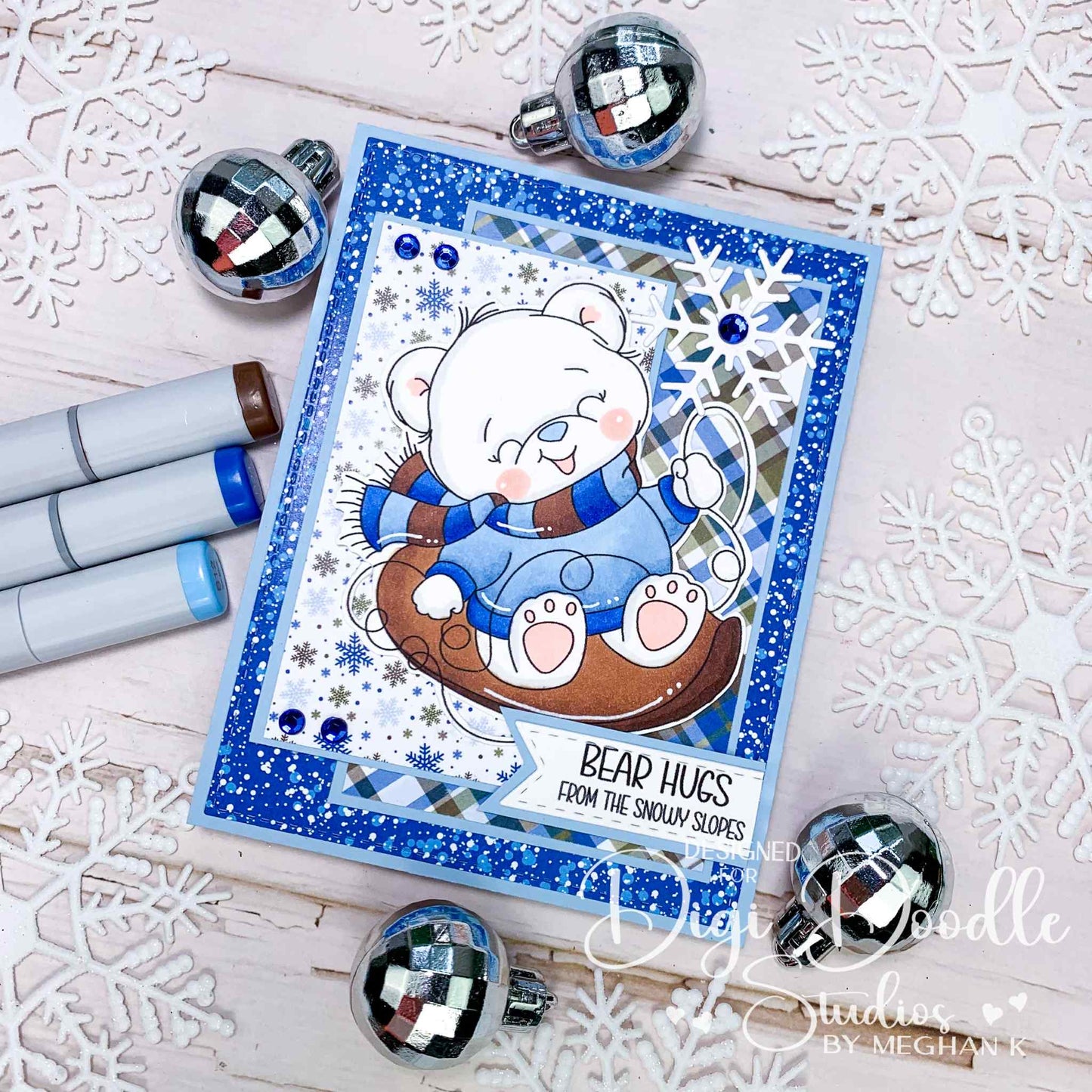 Teddy Slopes Digi Stamp