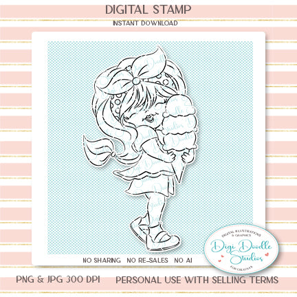 Tori Triple Scoop Digi Stamp