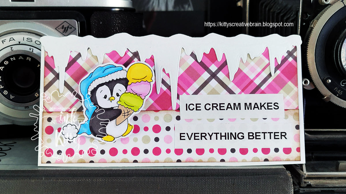 Winter Holiday Penguins Clear Stamp Set