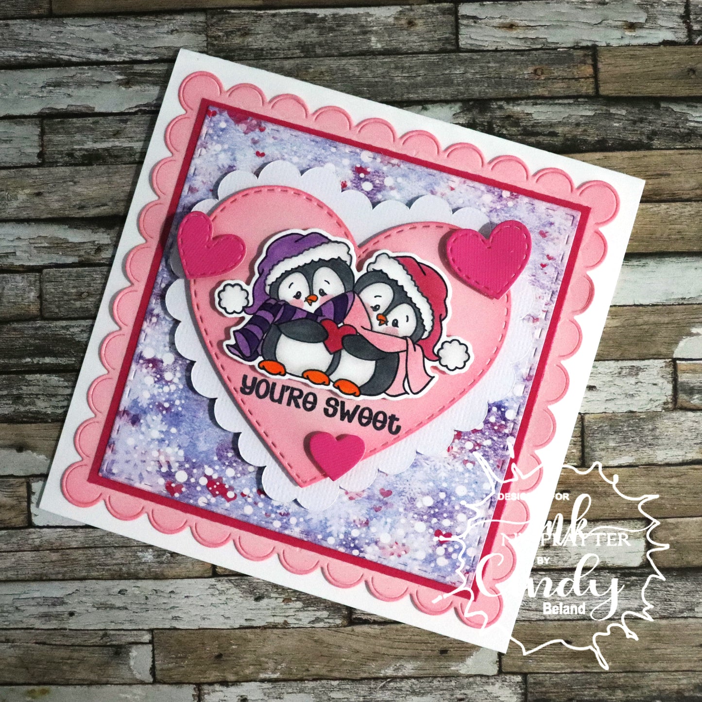 Winter Holiday Penguins Clear Stamp Set