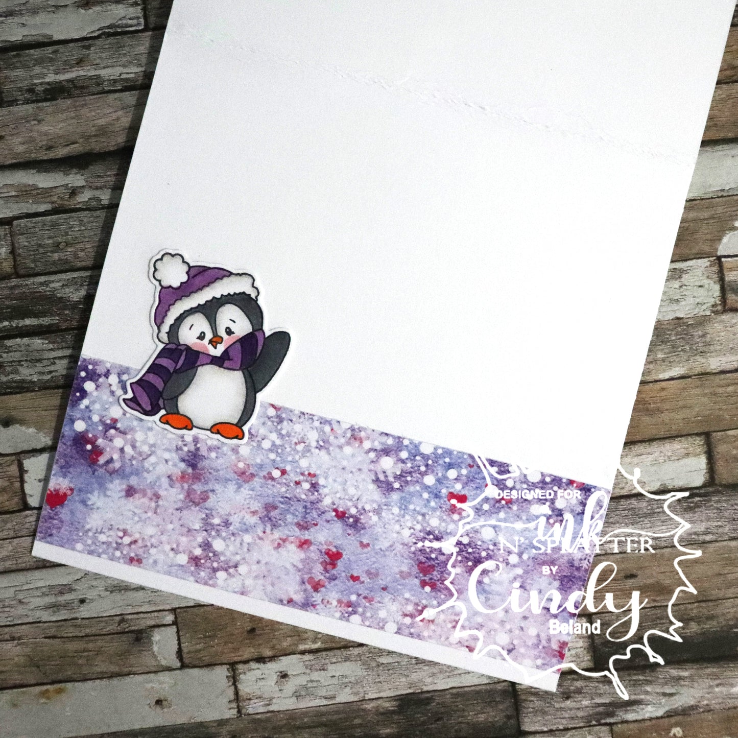 Winter Holiday Penguins Clear Stamp Set