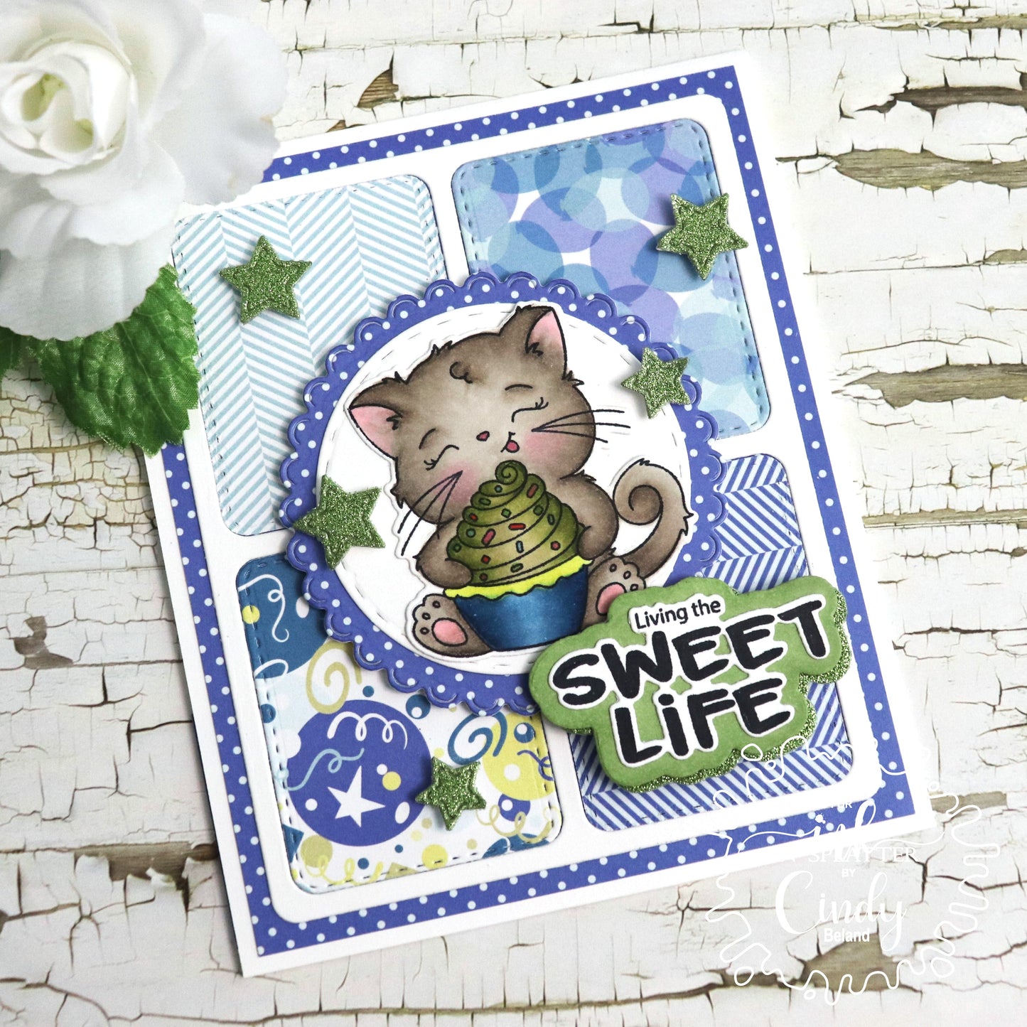 Sweet Blue Celebrations 6x6 Pattern Paper