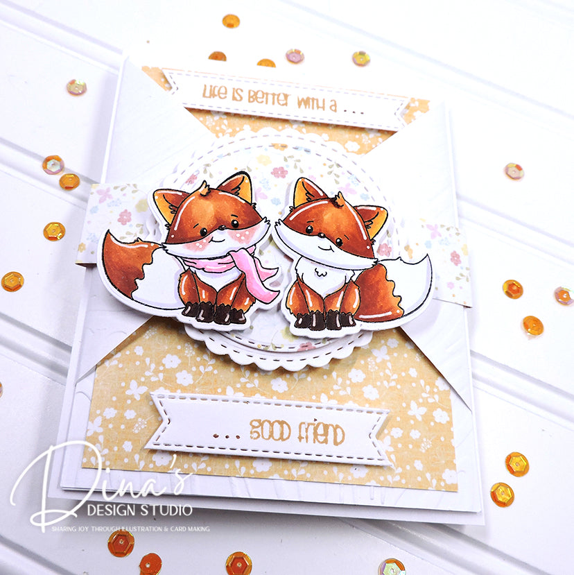 Happy Fall Foxes Stamp Set