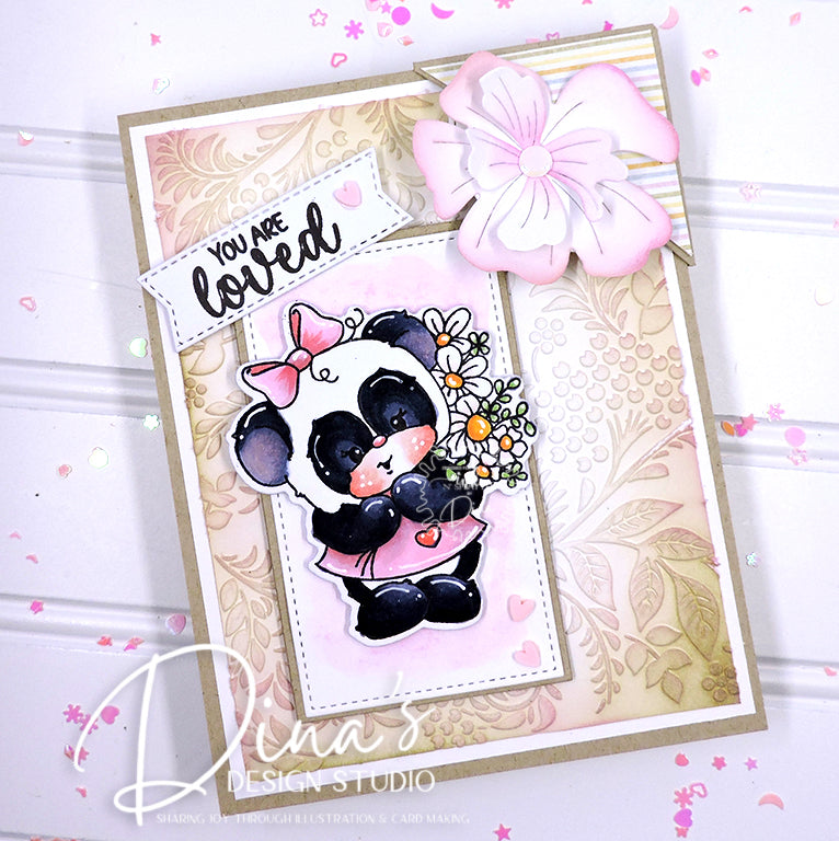 Lovable Pandas Stamp Set