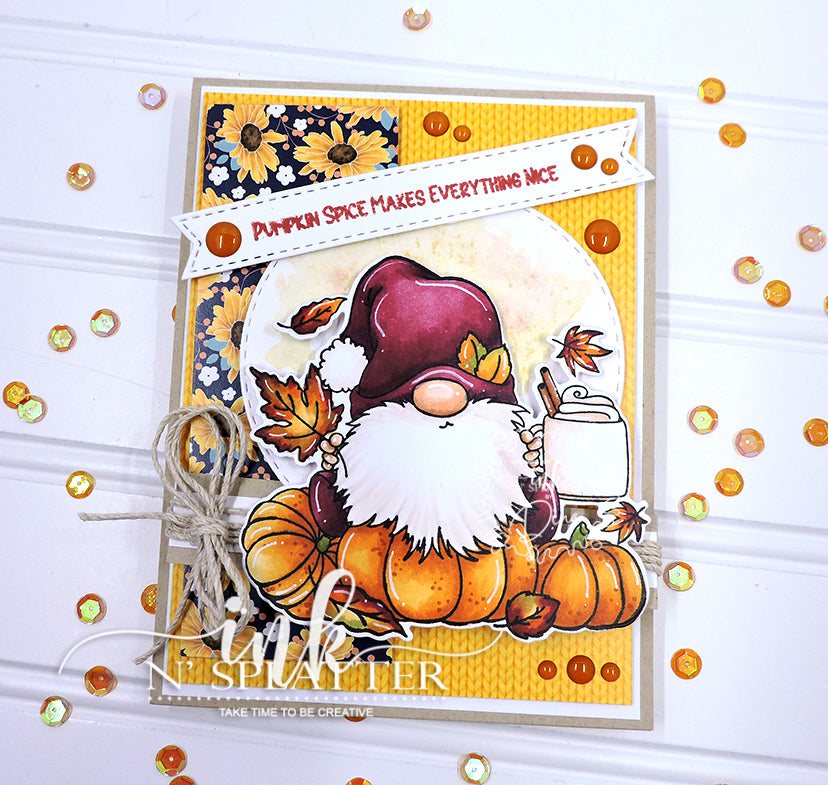 Pumpkin Spice Gnome Stamp Set