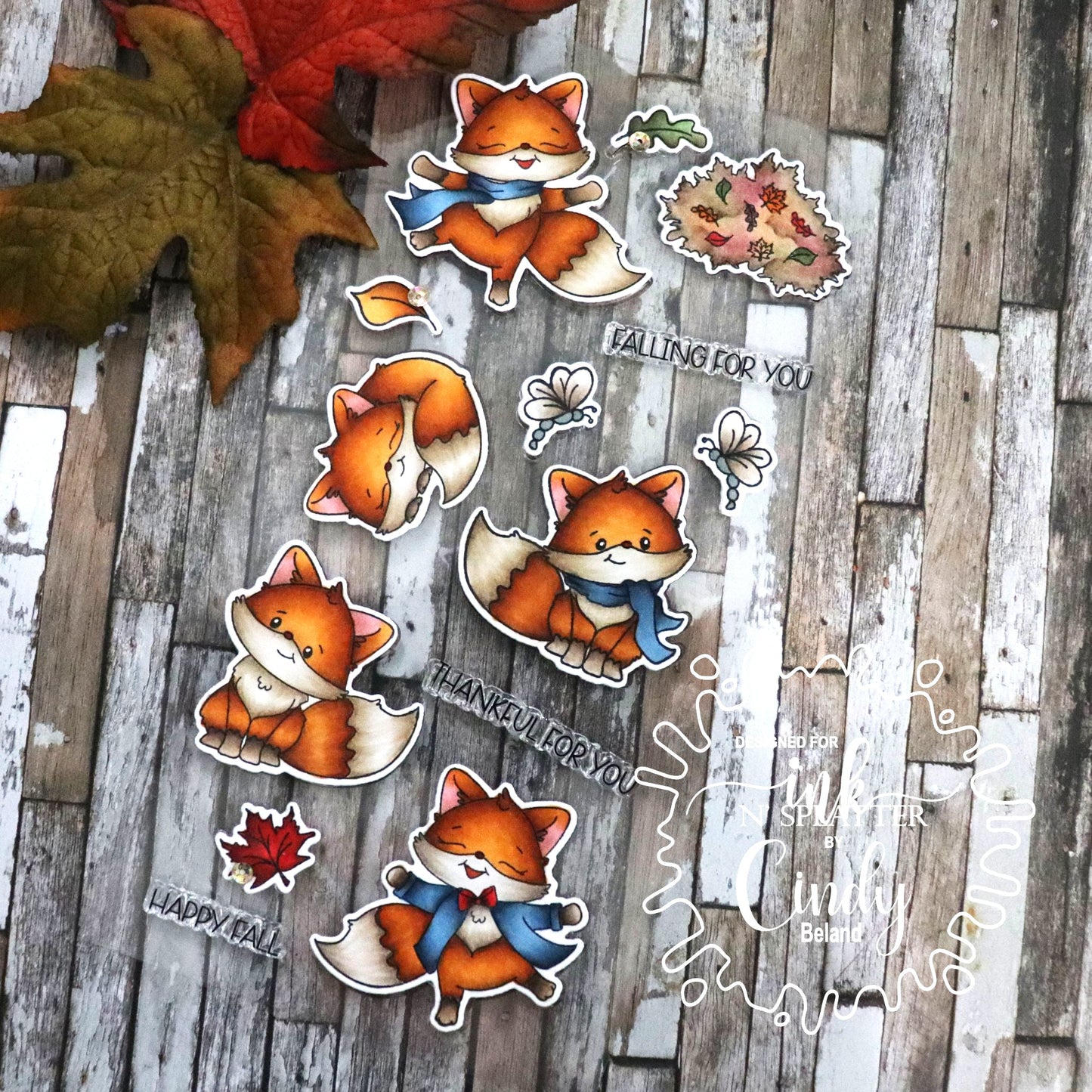 Happy Fall Foxes Stamp Set