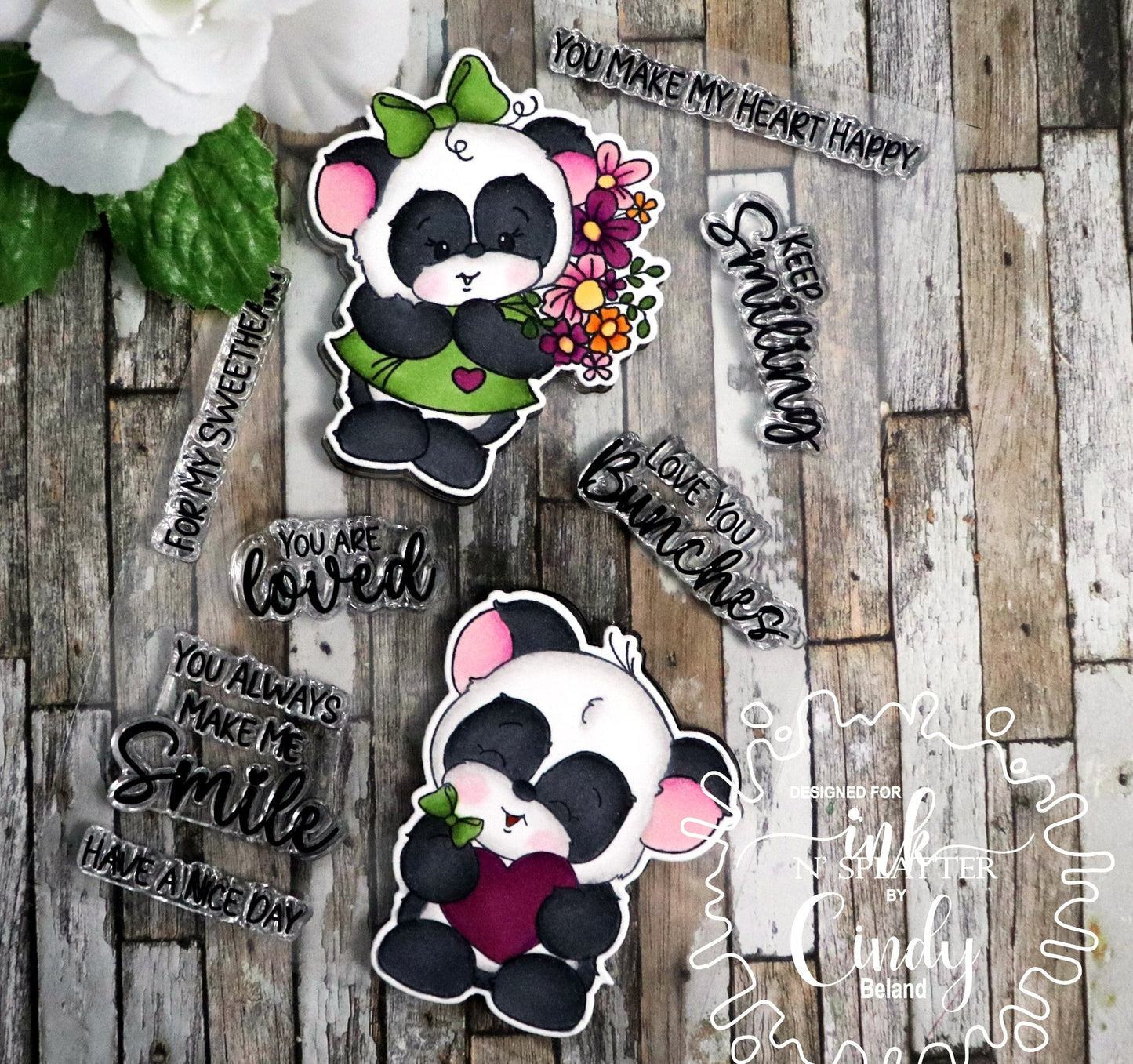 Lovable Pandas Stamp Set