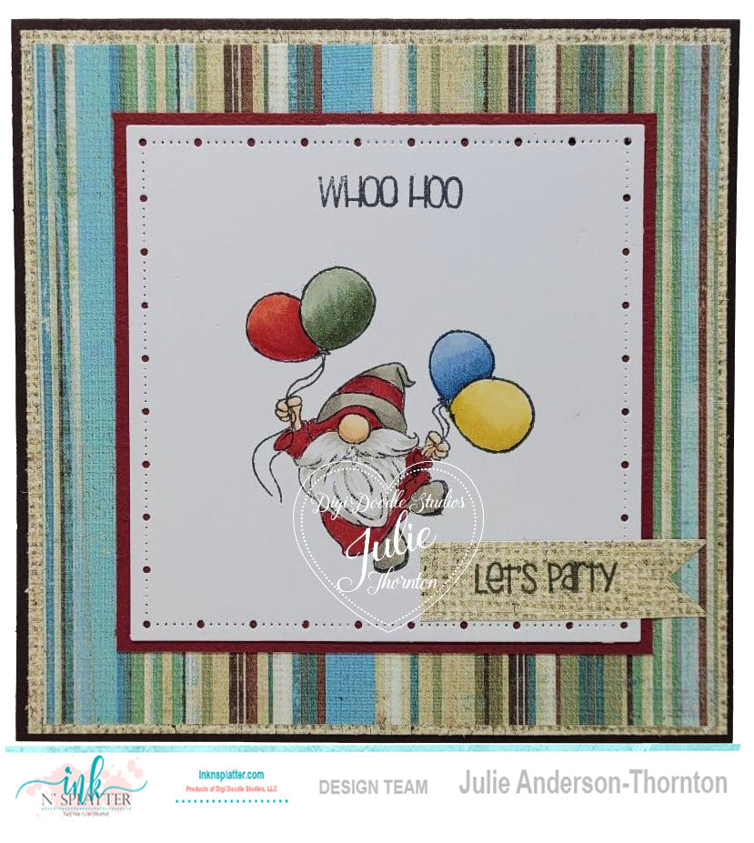 Party Gnome Celebration Stamp Set