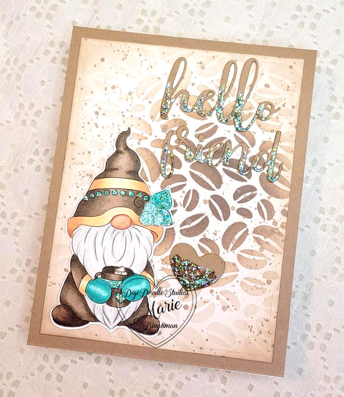 Antoni Coffee Gnomie Digi Stamp
