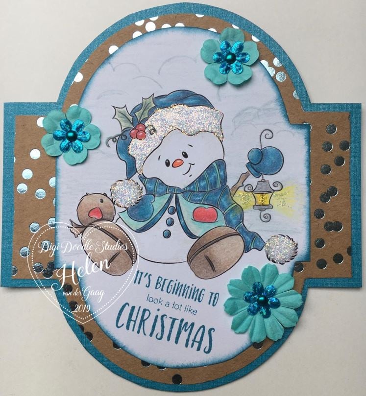 Blizzy Snowman Digi Stamp