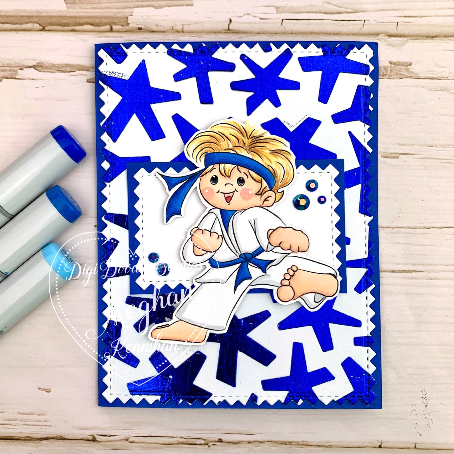 Bobby Martial Arts Boy Digi Stamp
