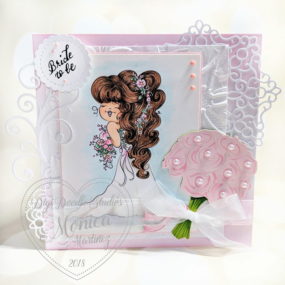 Blushing Bride Digi Stamp