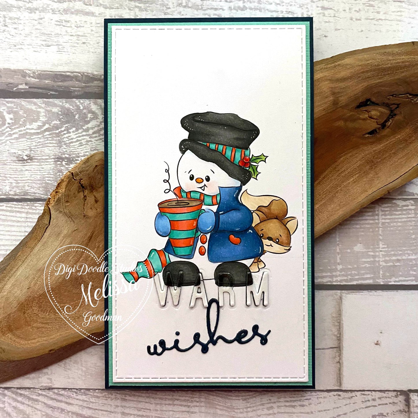 Cocoa Charlie Freeze Snowman Digi Stamp