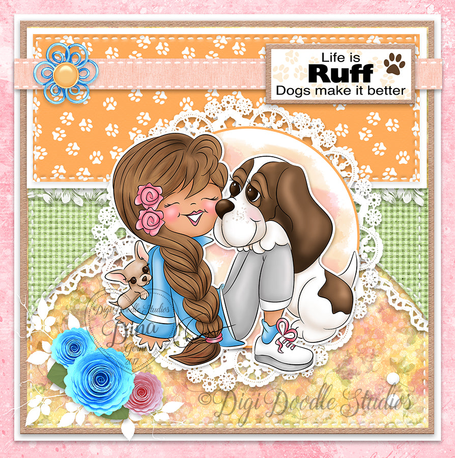 Cora Piper & Tucker Digi Stamp