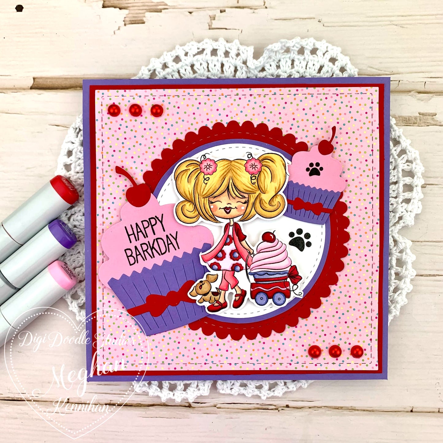 Rhiana's Cupcake Wagon Digi Stamp