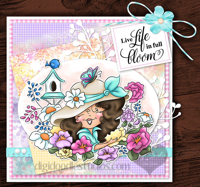 Dahlia's Blooms Digi Stamp