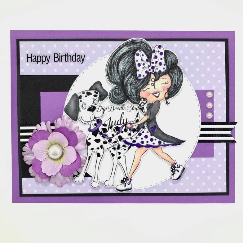 Daisy & Darby Dalmatian Digi Stamp