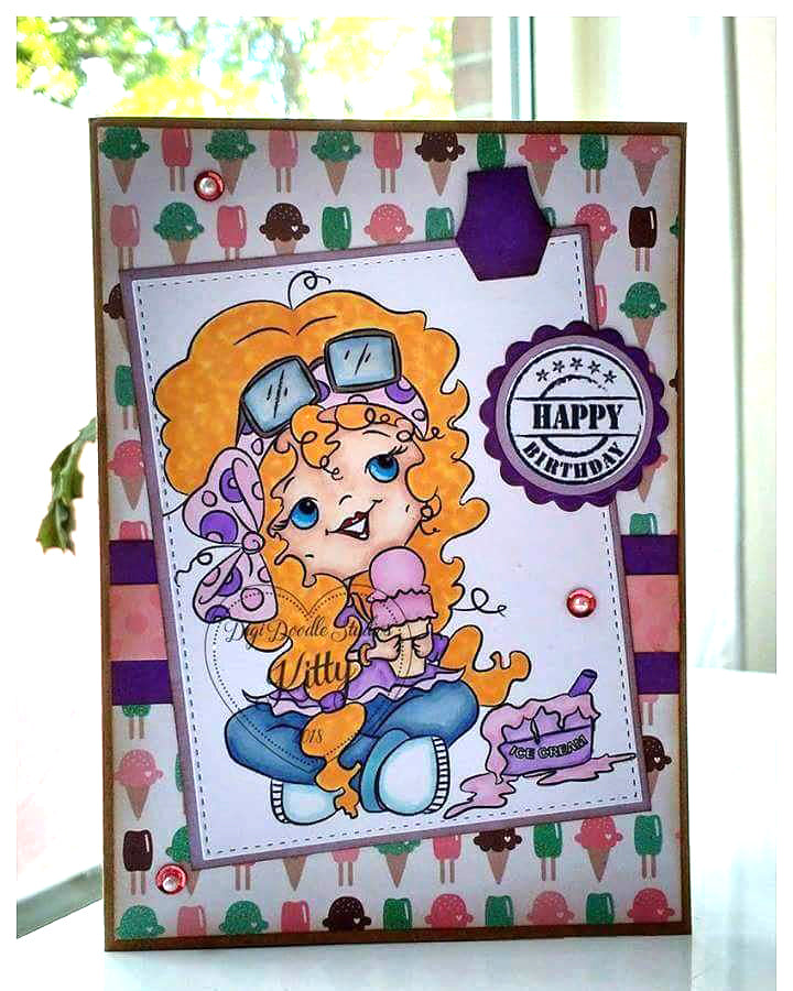 Dottie Two Scoops Digi Stamp