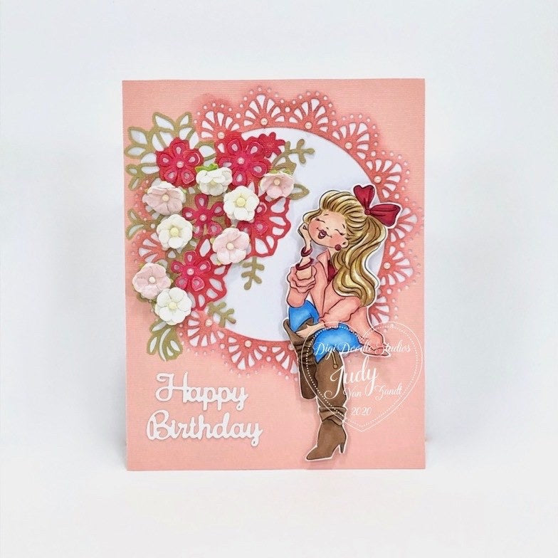 Mindy's New Boots Digi Stamp