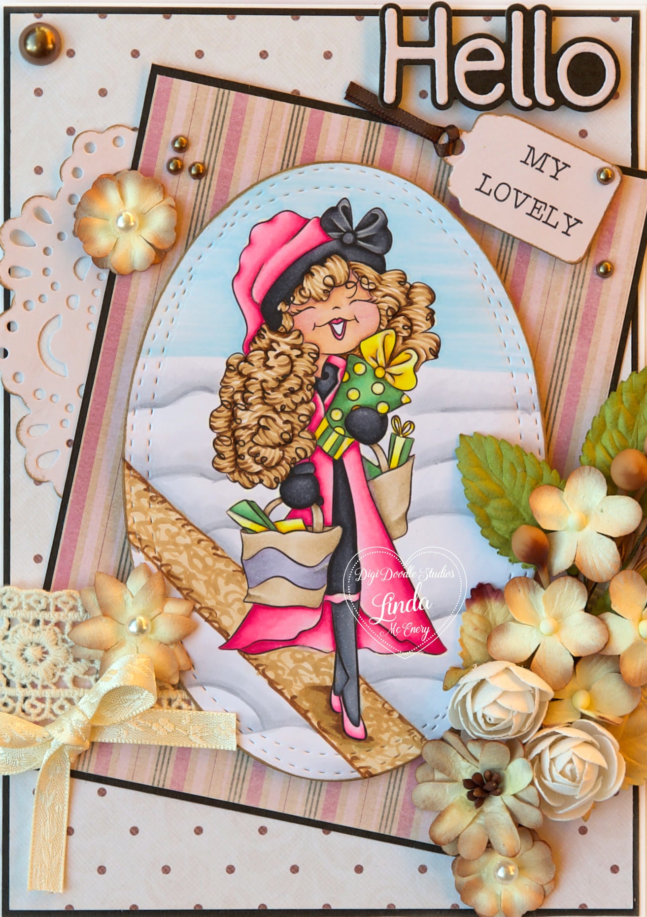 Ivy's Christmas Shopping Spree Digi Stamp
