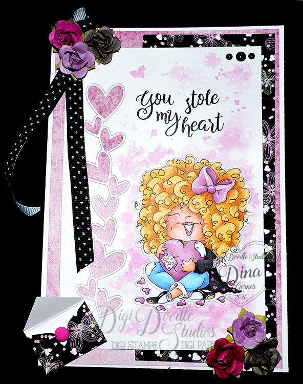 Love In The Air Digi Doodles Digi Paper Pack