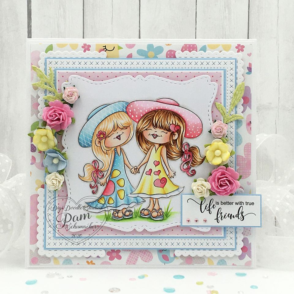 Girl Friends Digi Stamp