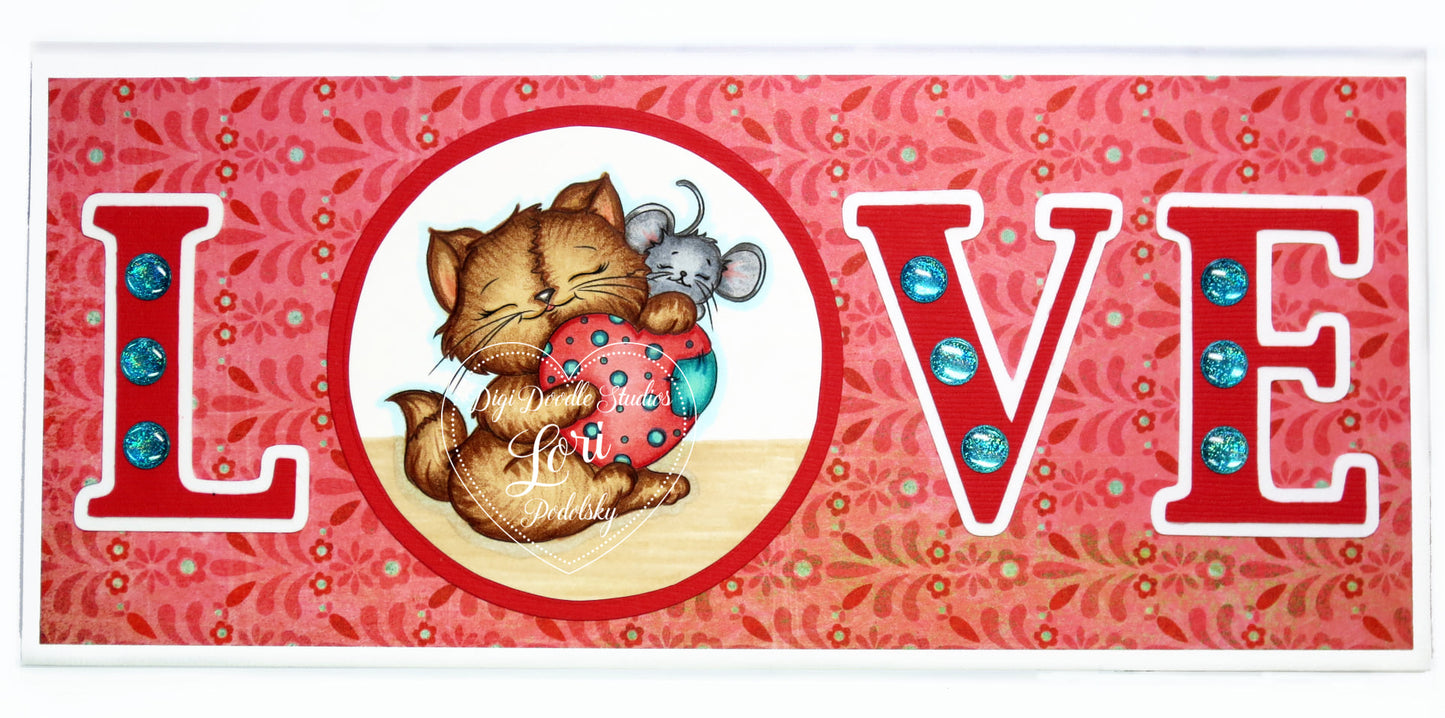 Gracie & Nibbles Digi Stamp