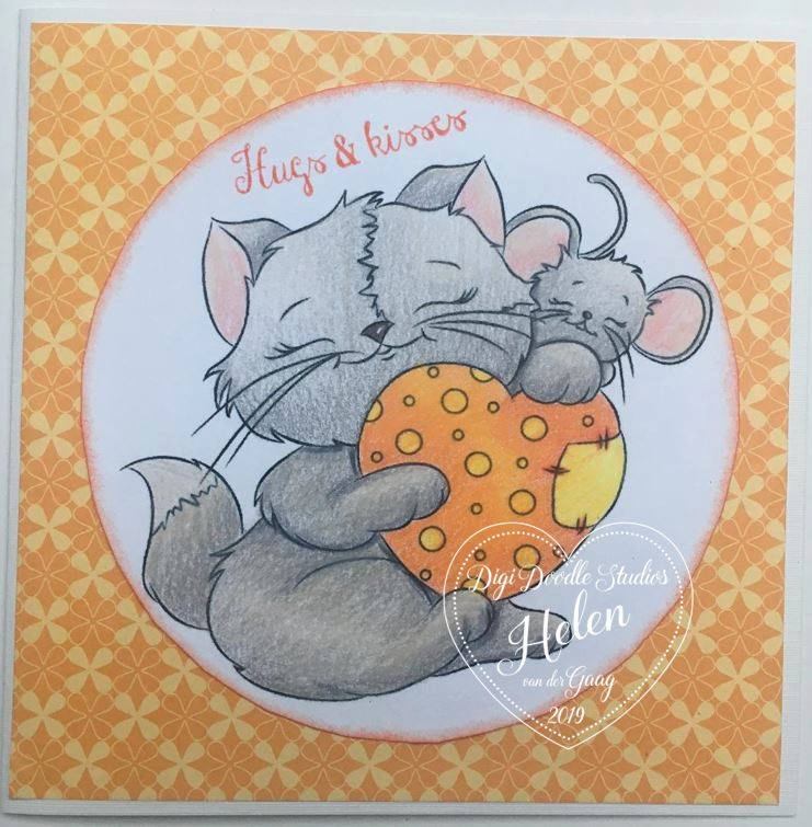 Gracie & Nibbles Digi Stamp
