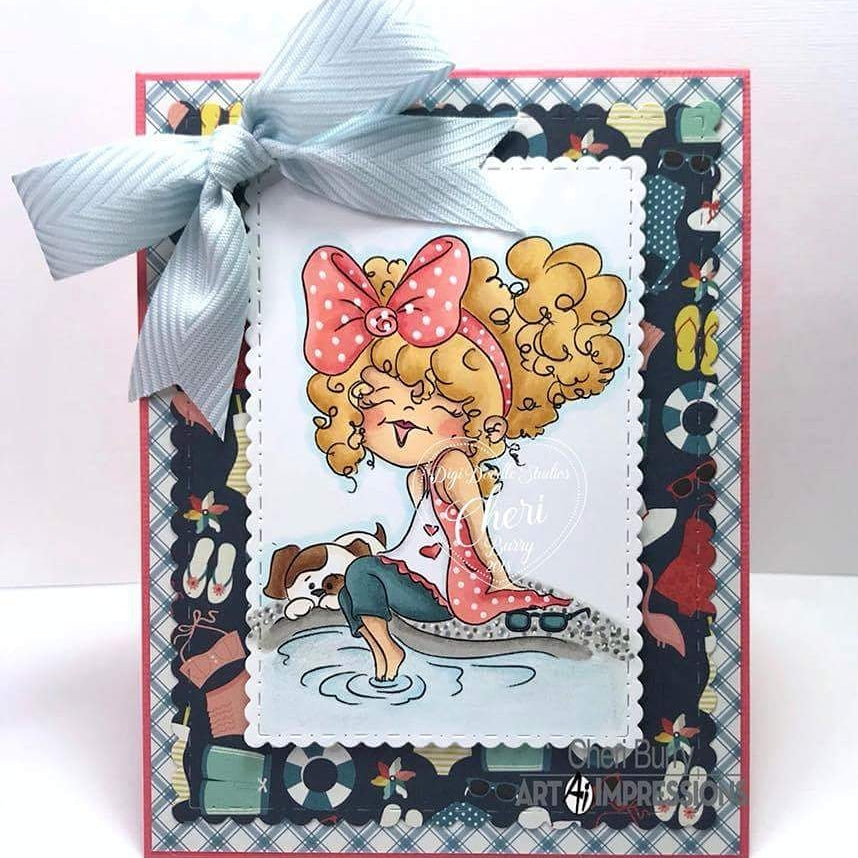 Jenny Poolside Digi Stamp