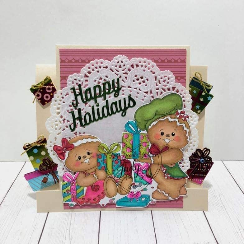 Jacks Ginger & Ginger Spice's Christmas Day Digi Stamp