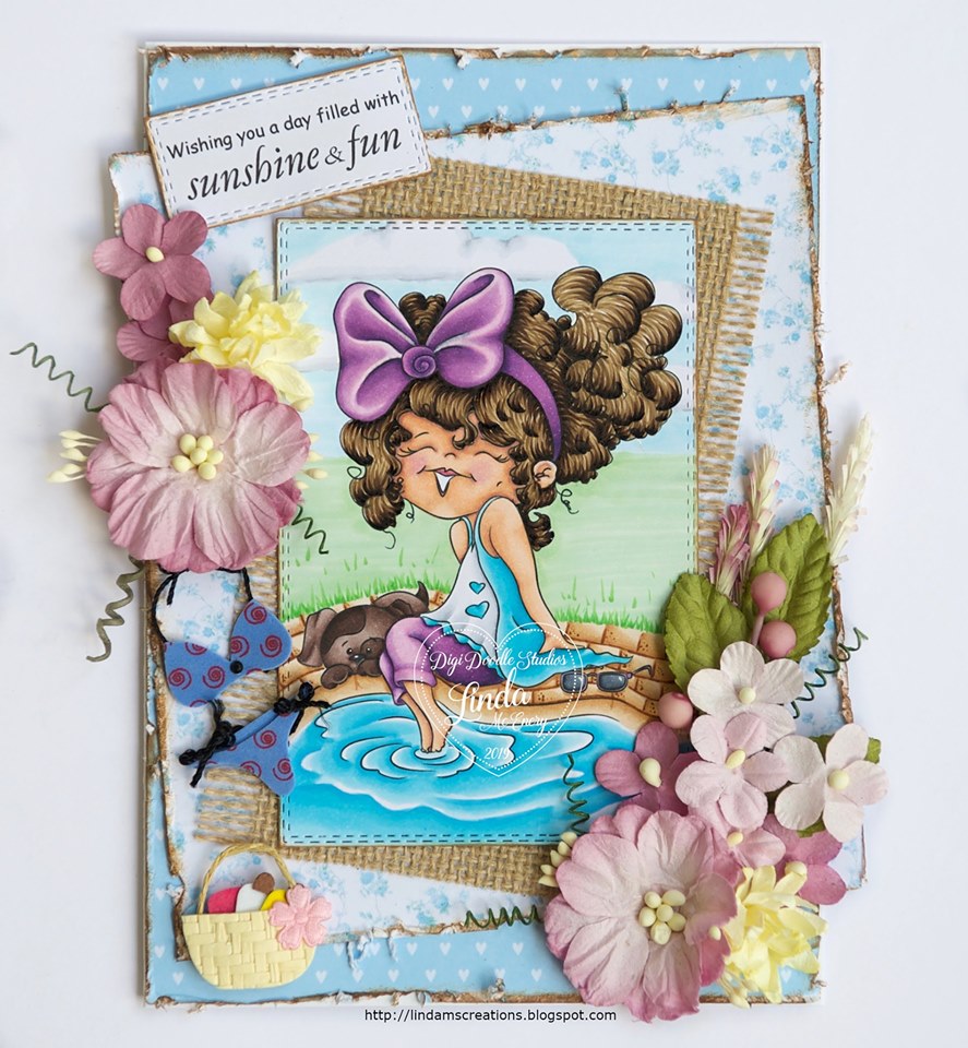 Jenny Poolside Digi Stamp