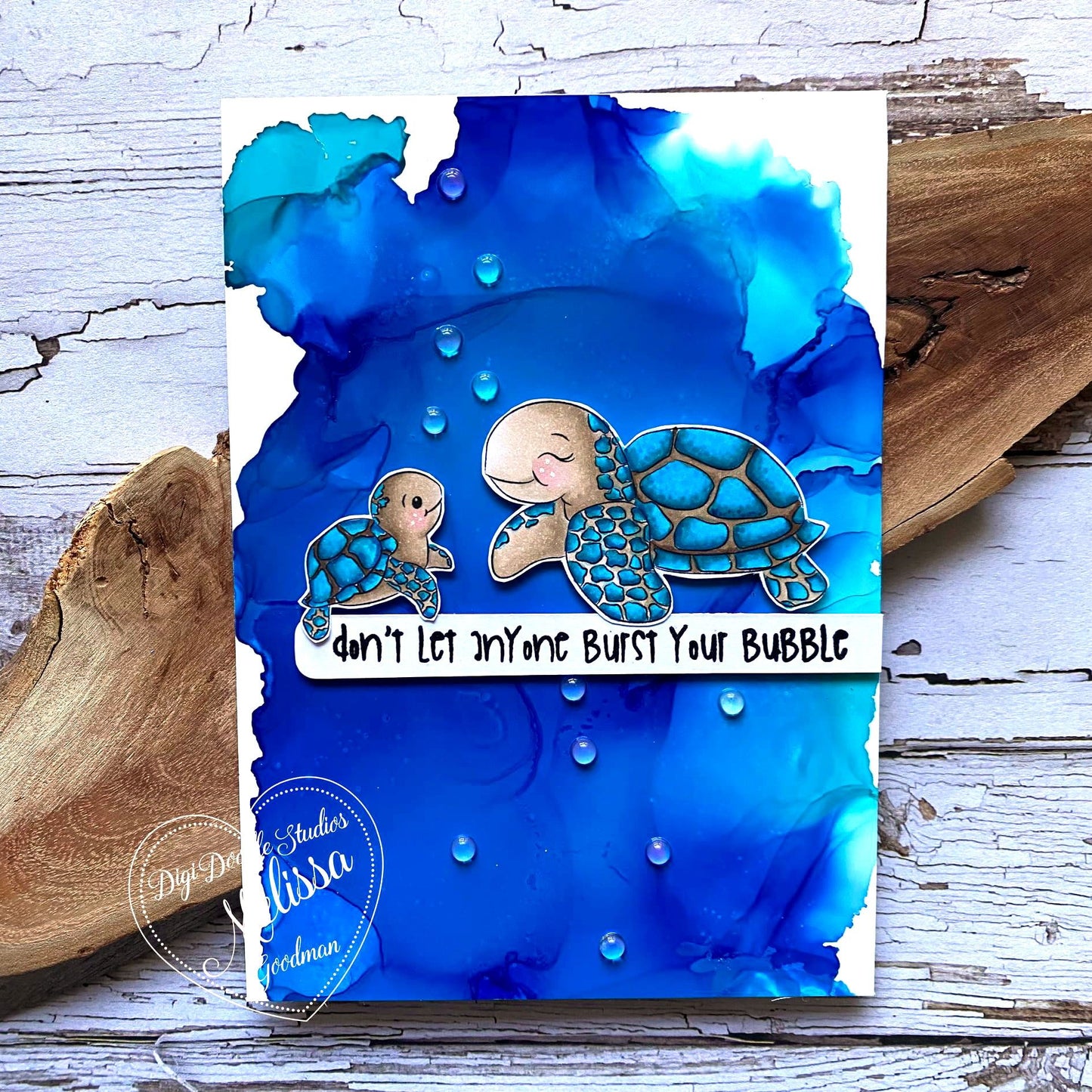 Koopa and Troopa Sea Turtles Digi Stamp