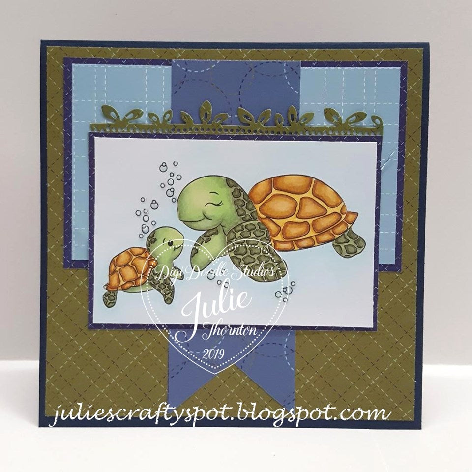 Koopa and Troopa Sea Turtles Digi Stamp