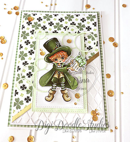 Lewy Leprechaun Digi Stamp