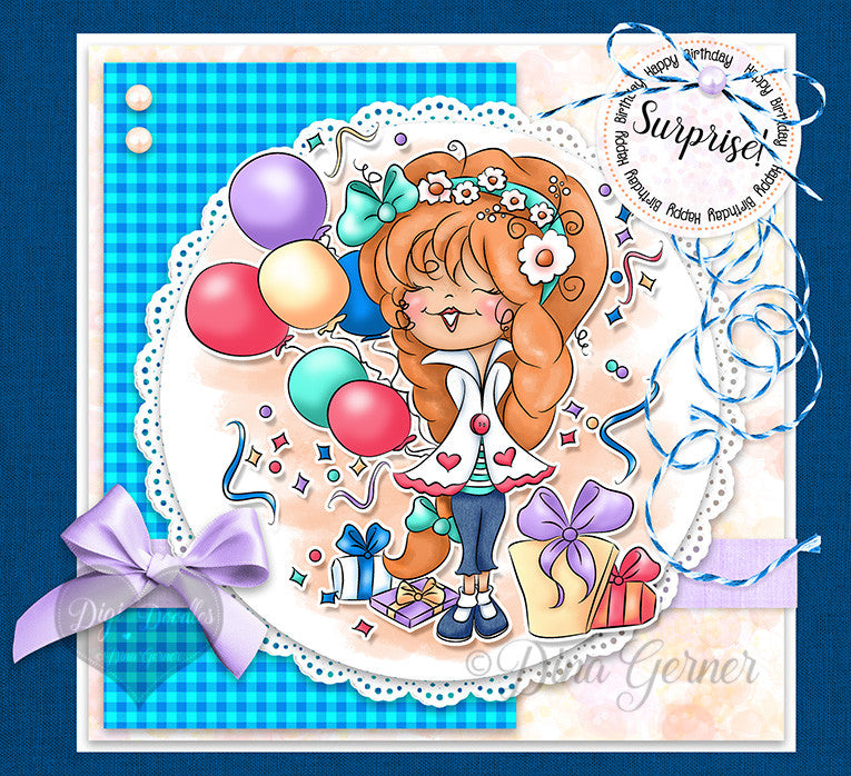 Mindy's Surprise Party Digi Stamp