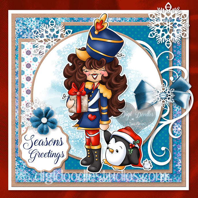 Nutcracker Noelle Digi Stamp