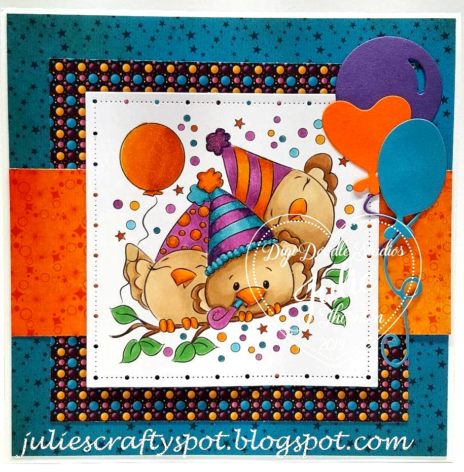 Party Birds Digi Stamps