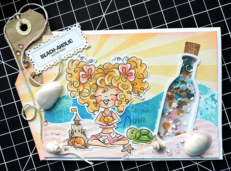Rainbow Sky Digi Stamp