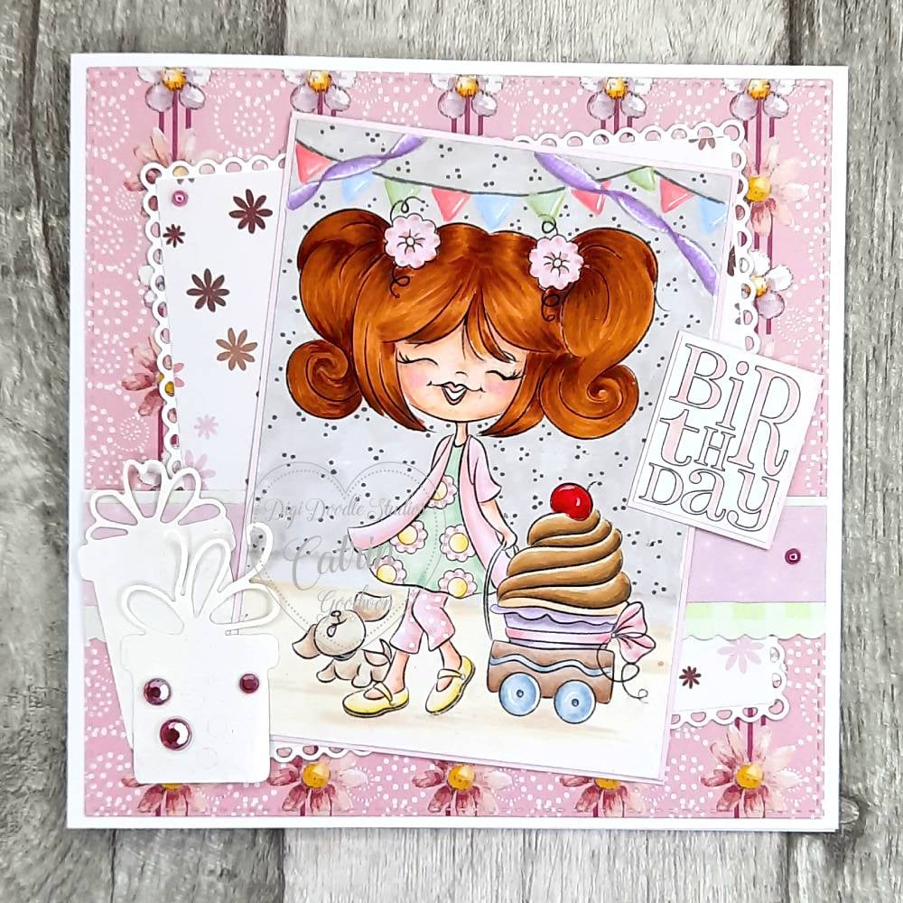 Rhiana's Cupcake Wagon Digi Stamp