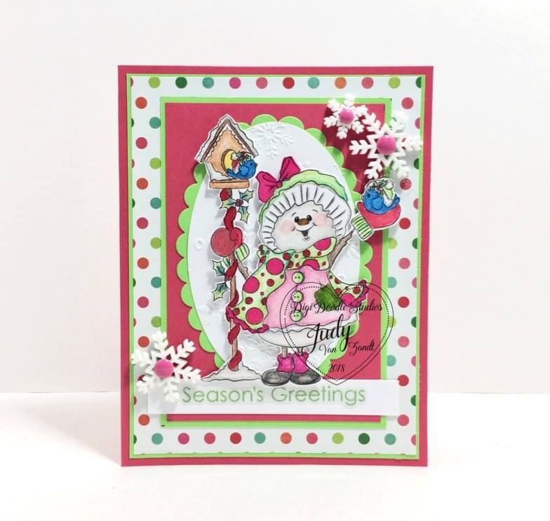 Snowman Joy Digi Stamp