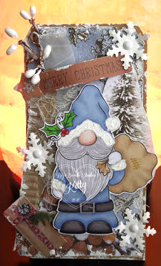 Santa Gnome Digi Stamp