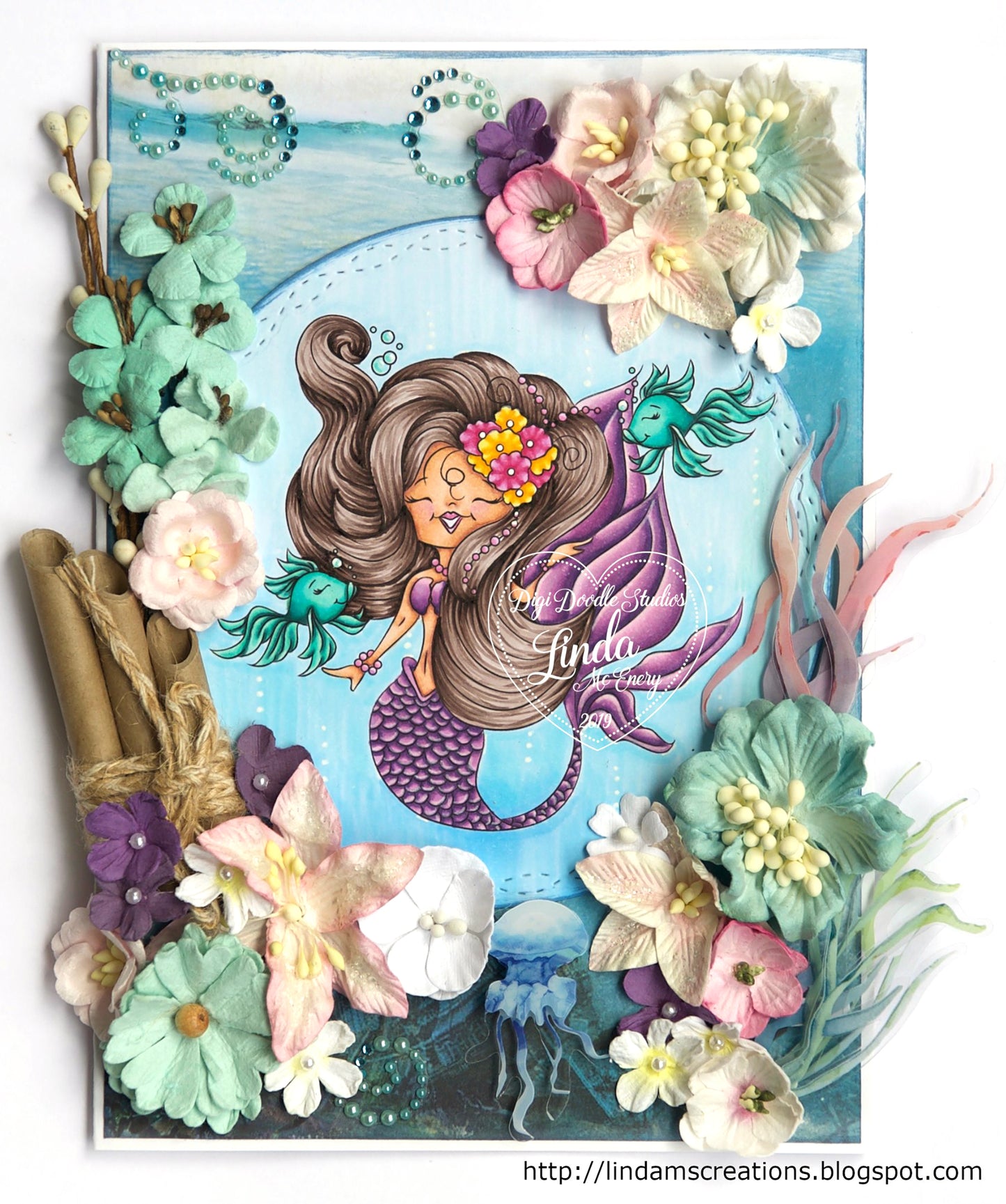 Sequana Mermaid Digi Stamp