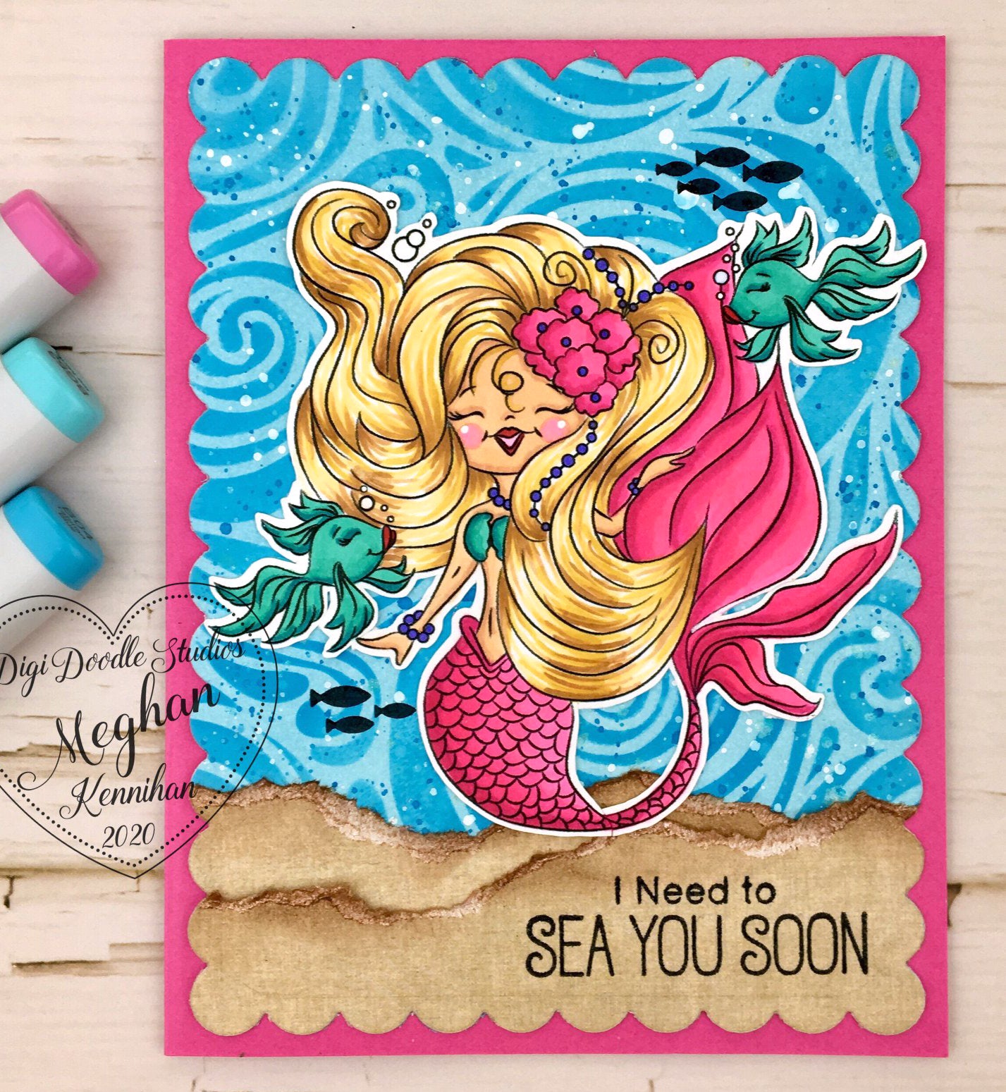 Sequana Mermaid Digi Stamp