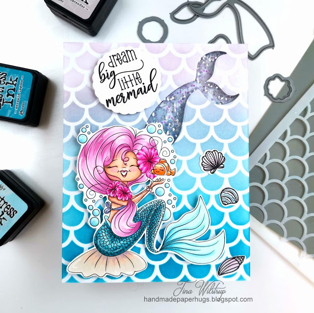 Serina Mermaid Digi Stamp